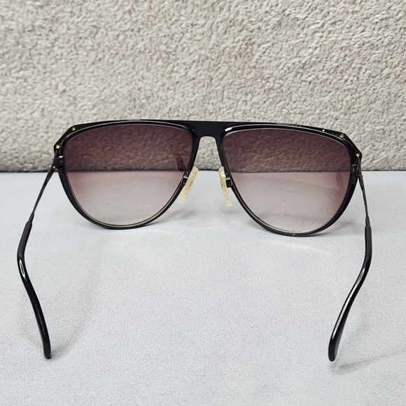 Vintage‎ Silhouette Eyeglasses Black Gold Rare Unique Sunglasses Frames Only main image 5